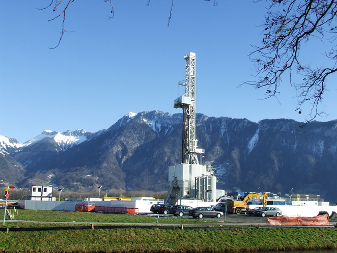 Geothermie-Bohranlage